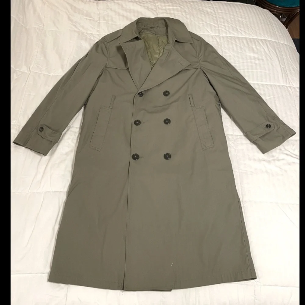 Military DSCP Valor Collection Mens Coat All-Weather Trench Coat Khaki Size 40 R